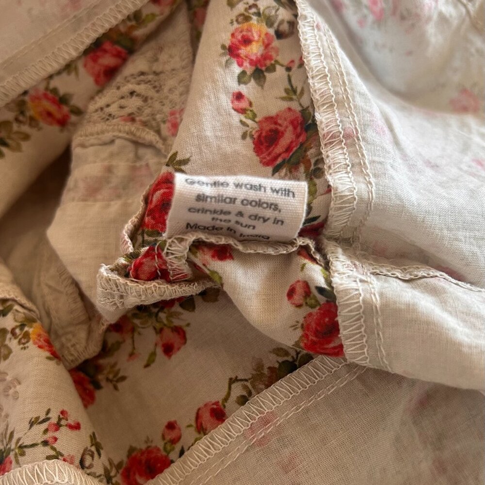 Magnolia Pearl Rsalā Floral Cotton Top Size: O/S - Picture 9 of 16